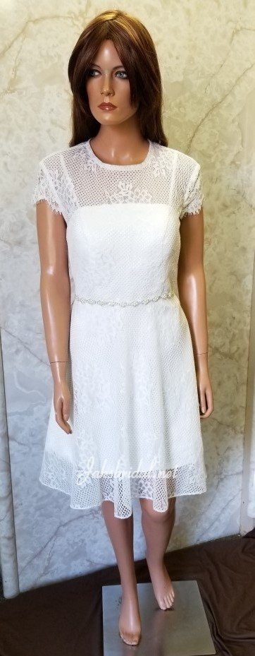 short lace wedding dress